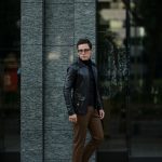 Cuervo (クエルボ) Satisfaction Leather Collection (サティスファクション レザー コレクション) East West(イーストウエスト)  SMOKE(スモーク) BUFFALO LEATHER (バッファロー レザー) レザージャケット BLACK(ブラック) MADE IN JAPAN (日本製) 2019 春夏 【ご予約開始】のイメージ