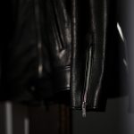 Cuervo (クエルボ) Satisfaction Leather Collection (サティスファクション レザー コレクション) TOM (トム) BUFFALO LEATHER (バッファロー レザー) シングル ライダース ジャケット BLACK (ブラック) MADE IN JAPAN (日本製) 2019 春夏【ご予約受付中】のイメージ