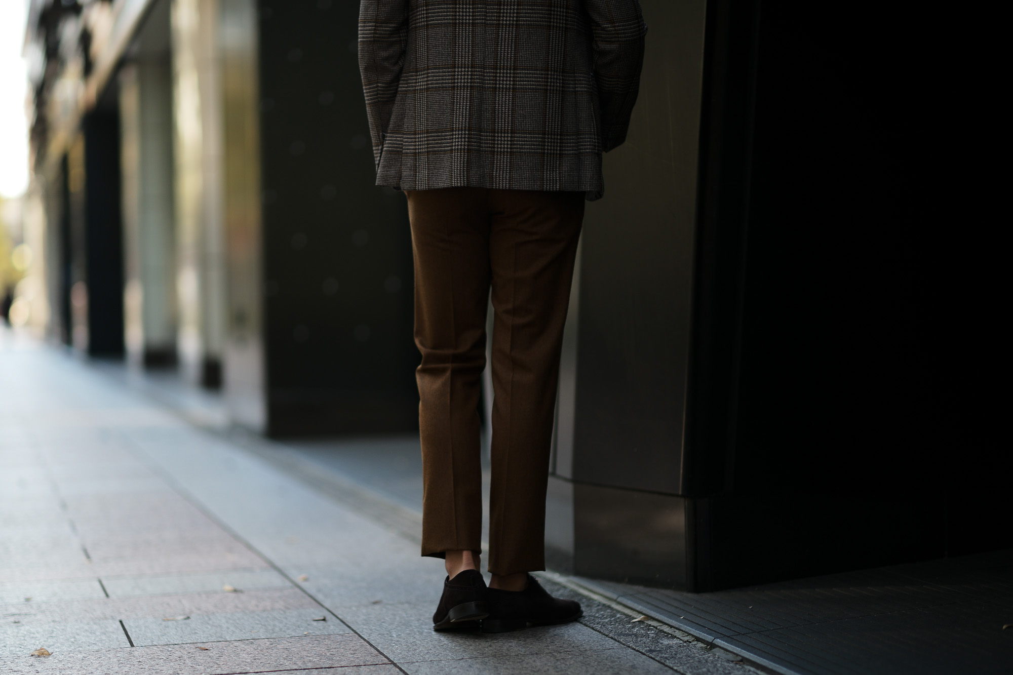 INCOTEX (インコテックス) N35 SLIM FIT (1NT035) SUPER 100’S CARDED FLANNEL フランネル ウール スラックス BROWN (ブラウン・640) 2018秋冬新作 愛知 名古屋 alto e diritto アルトエデリット 茶スラ