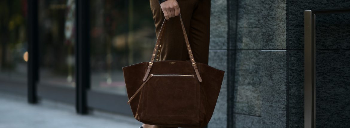 J&M DAVIDSON (ジェイアンドエムデヴィッドソン) RITA L (リタ L) SUEDE LEATHER (スウェードレザー) トートバッグ BROWN (ブラウン・652) Made in spain (スペイン製) 2018 秋冬新作 jandmdavidson jmdavidson 愛知 名古屋 alto e diritto アルトエデリット LOUIS VUITTON LOUISVUITTON ルイ・ヴィトン ルイヴィトン クラッチバック