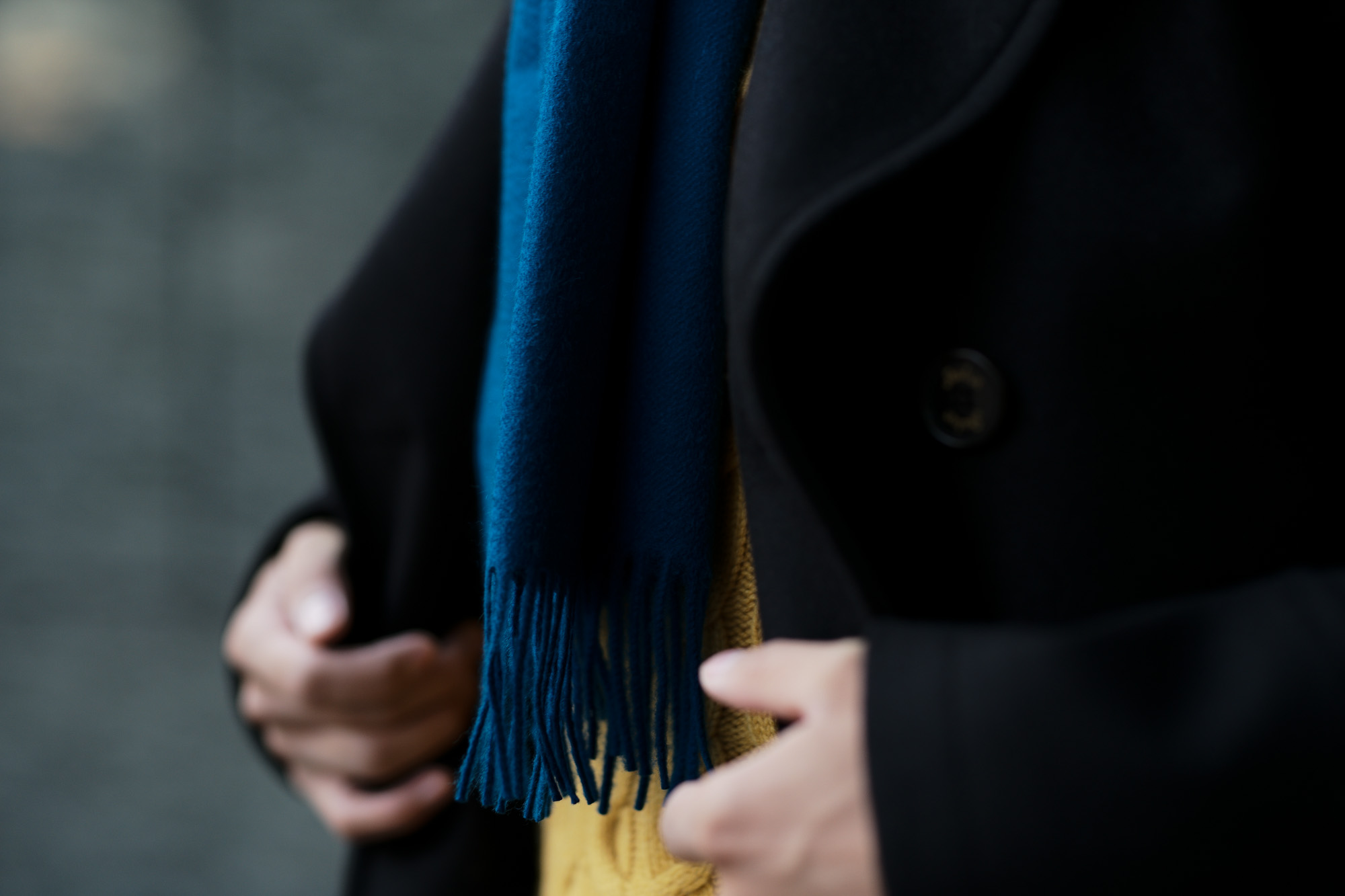 Johnstons (ジョンストンズ) WA16 MUFFLER SCARF Cashmere 100% カシミア マフラー Peacock (ピーコック・SC7140) Made in Scotland (スコットランド製) 2018 秋冬新作 愛知 名古屋 alto e diritto altoediritto アルトエデリット ストール ジョンストンズ