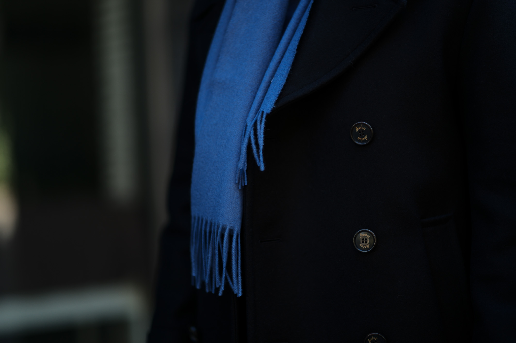 Johnstons (ジョンストンズ) WA16 MUFFLER SCARF Cashmere 100% カシミア マフラー Bright Blue (ブライトブルー・SD0419) Made in Scotland (スコットランド製) 2018 秋冬新作 愛知 名古屋 alto e diritto altoediritto アルトエデリット ストール ジョンストンズ