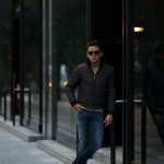 MOORER (ムーレー) CELOTTI-KM (チェロッティ) ホワイトグースダウン スタンドカラー ナイロン ダウン ブルゾン ANTRACITE (チャコール) Made in italy (イタリア製) 2018 秋冬新作のイメージ