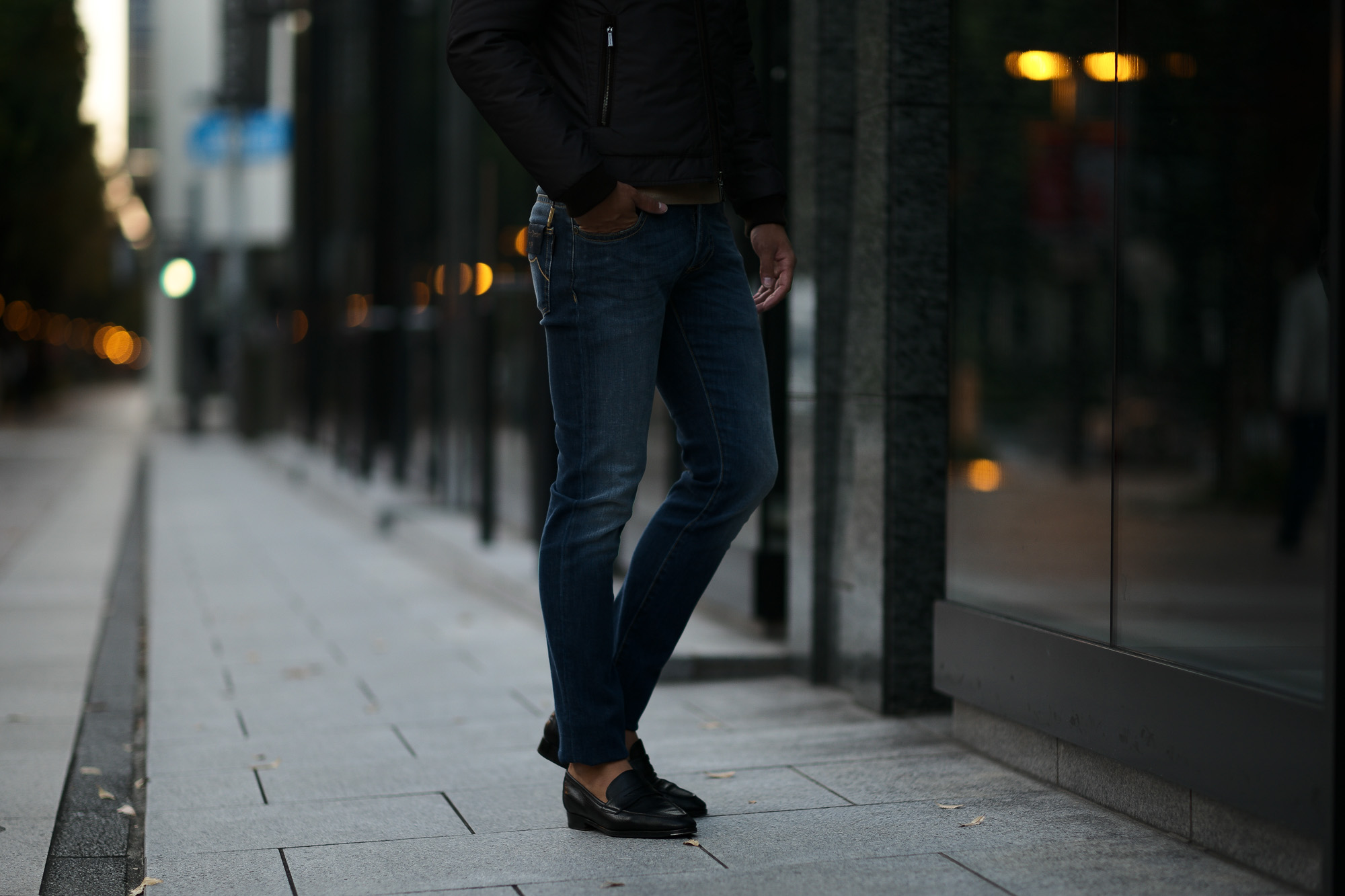 MOORER (ムーレー) GIOTTO-DC102 (ジオット) Japanese Fabric Comfort Denim (コンフォートデニム) ストレッチ ジーンズ デニムパンツ LAVAGGIO 6007 (ブルー) Made in italy (イタリア製) 2018 秋冬新作 愛知 名古屋 alto e diritto アルトエデリット ムーレー デニム ジーパン