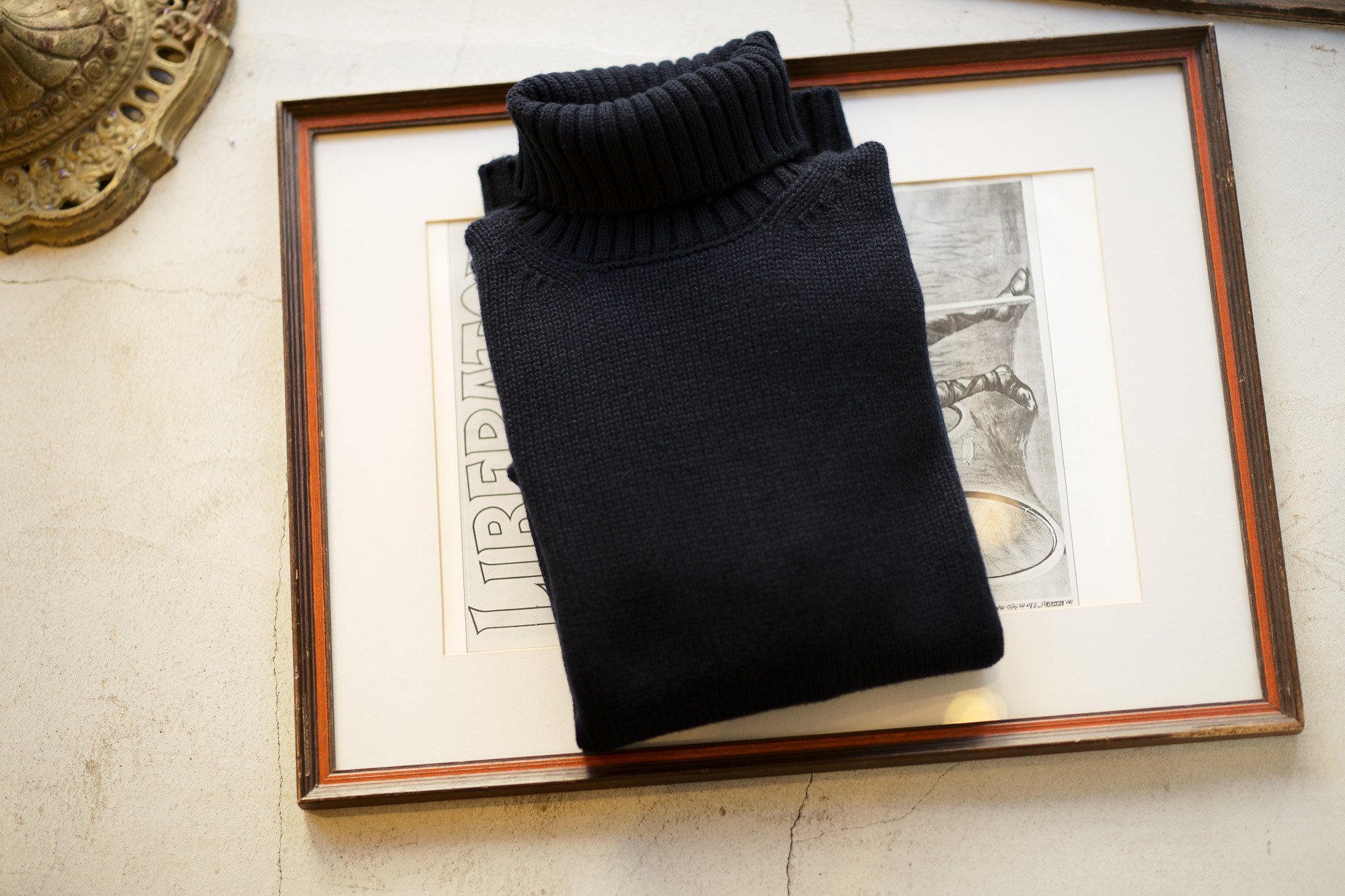 ZANONE (ザノーネ) Cashmere Turtle Neck Sweater (カシミア タートルネックセーター) ミドルゲージ カシミア ニット セーター NAVY (ネイビー・Z1375) made in italy (イタリア製) 2018 秋冬新作 愛知 名古屋 altoediritto アルトエデリット カシミヤ