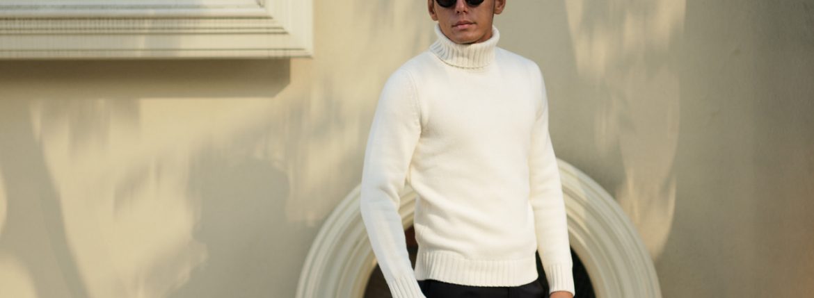 ZANONE (ザノーネ) Cashmere Turtle Neck Sweater (カシミア タートルネックセーター) ミドルゲージ カシミア ニット セーター OFF WHITE (オフホワイト・Z4918) made in italy (イタリア製) 2018 秋冬新作 愛知 名古屋 altoediritto アルトエデリット カシミヤ