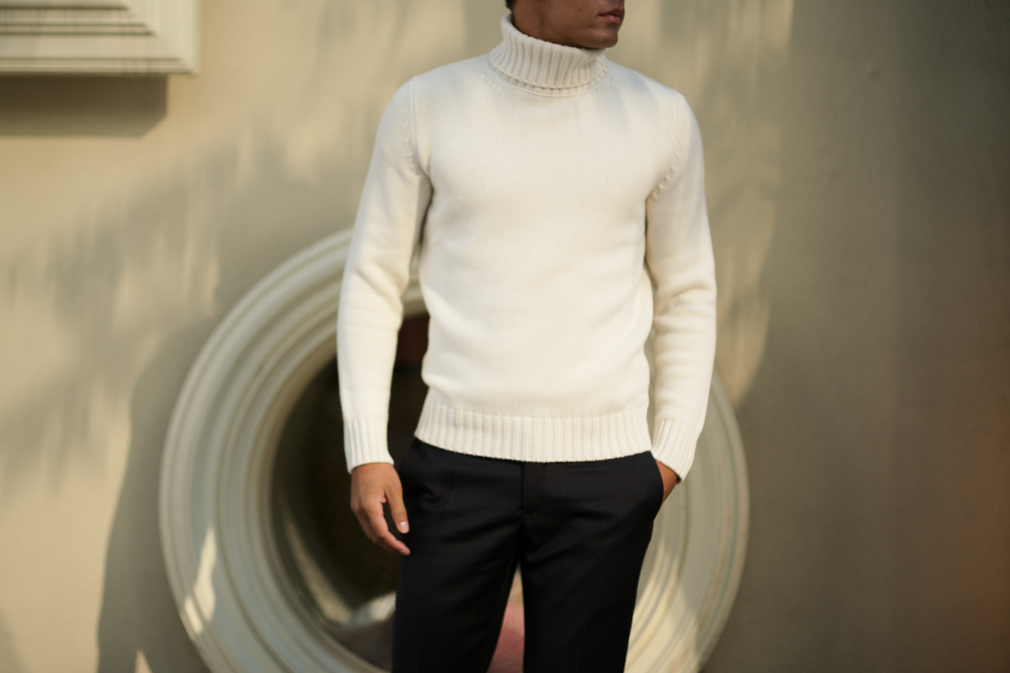 ZANONE (ザノーネ) Cashmere Turtle Neck Sweater (カシミア タートルネックセーター) ミドルゲージ カシミア ニット セーター OFF WHITE (オフホワイト・Z4918) made in italy (イタリア製) 2018 秋冬新作 愛知 名古屋 altoediritto アルトエデリット カシミヤ