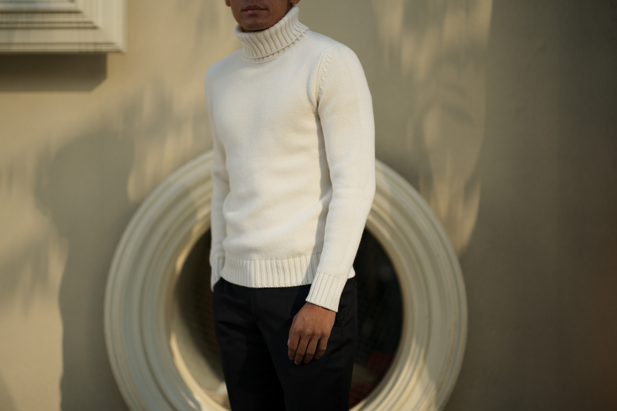 ZANONE (ザノーネ) Cashmere Turtle Neck Sweater (カシミア タートルネックセーター) ミドルゲージ カシミア ニット セーター OFF WHITE (オフホワイト・Z4918) made in italy (イタリア製) 2018 秋冬新作 愛知 名古屋 altoediritto アルトエデリット カシミヤ