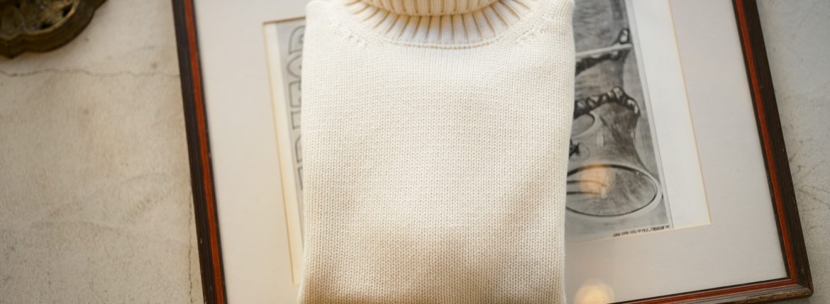 ZANONE (ザノーネ) Cashmere Turtle Neck Sweater (カシミア タートルネックセーター) ミドルゲージ カシミア ニット セーター OFF WHITE (オフホワイト・Z4918) made in italy (イタリア製) 2018 秋冬新作 愛知 名古屋 altoediritto アルトエデリット カシミヤ