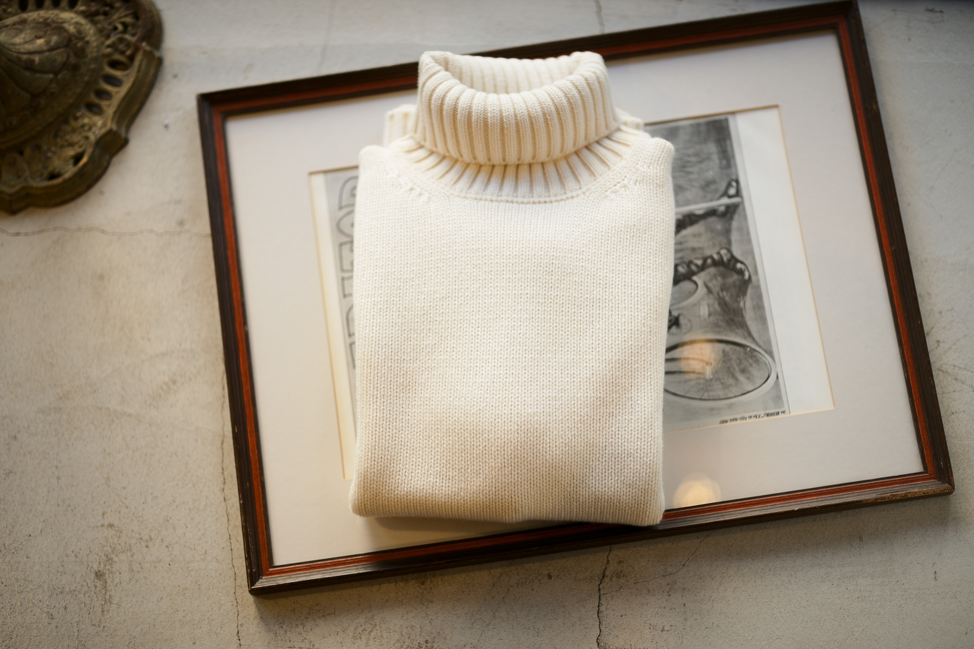 ZANONE (ザノーネ) Cashmere Turtle Neck Sweater (カシミア タートルネックセーター) ミドルゲージ カシミア ニット セーター OFF WHITE (オフホワイト・Z4918) made in italy (イタリア製) 2018 秋冬新作 愛知 名古屋 altoediritto アルトエデリット カシミヤ