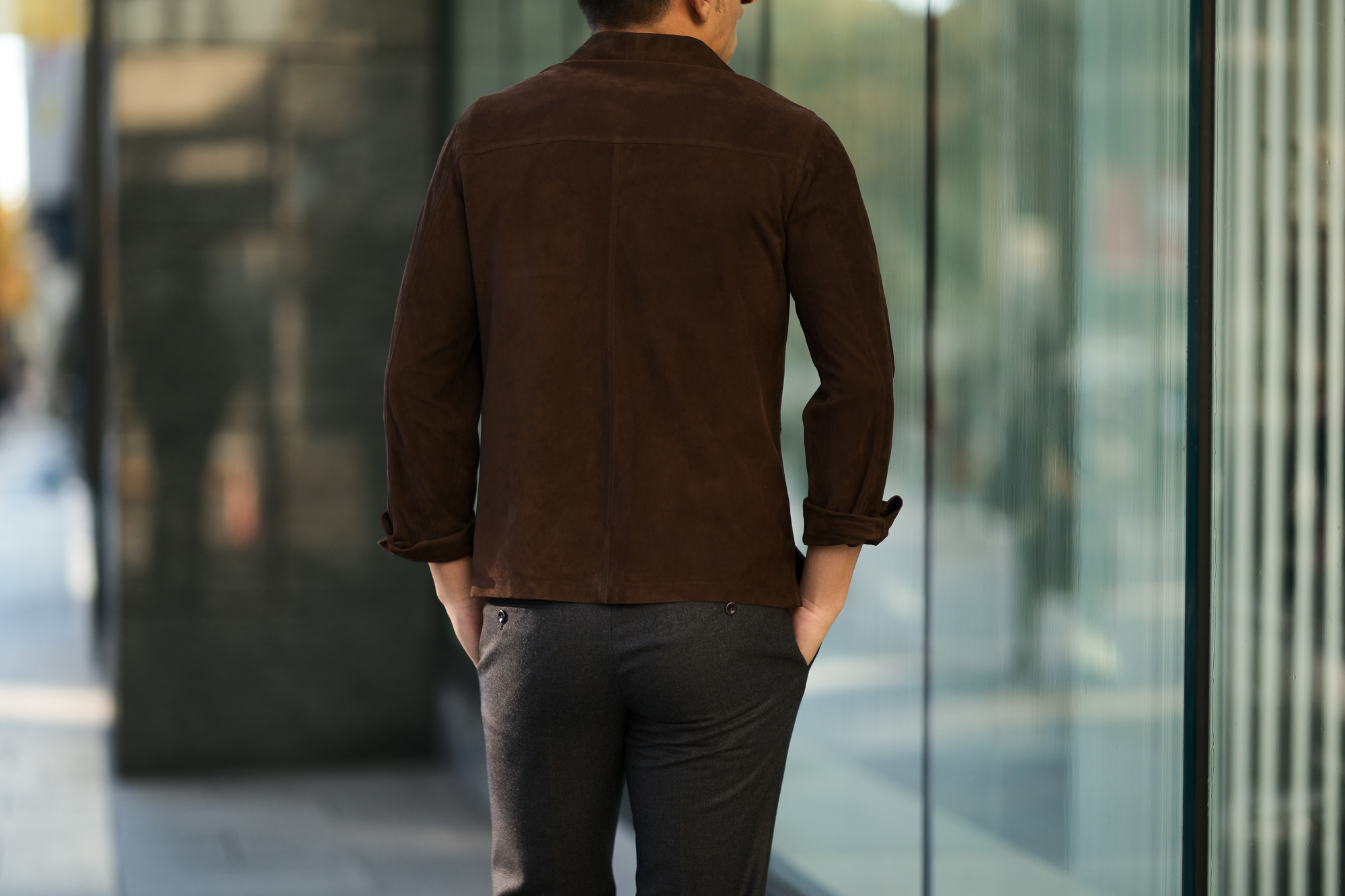 Alfredo Rifugio (アルフレード リフージオ) SS326 CAMOSCIO Summer Suede Leather Shirts サマースウェード レザーシャツ BROWN (ブラウン) made in italy (イタリア製) 2019 春夏 【ご予約受付中】alfredorifujio アルフレードリフージオ 愛知 名古屋 Alto e Diritto アルト エ デリット alto e diritto アルトエデリット レザージャケット 素肌にレザー 42,44,46,48,50,52