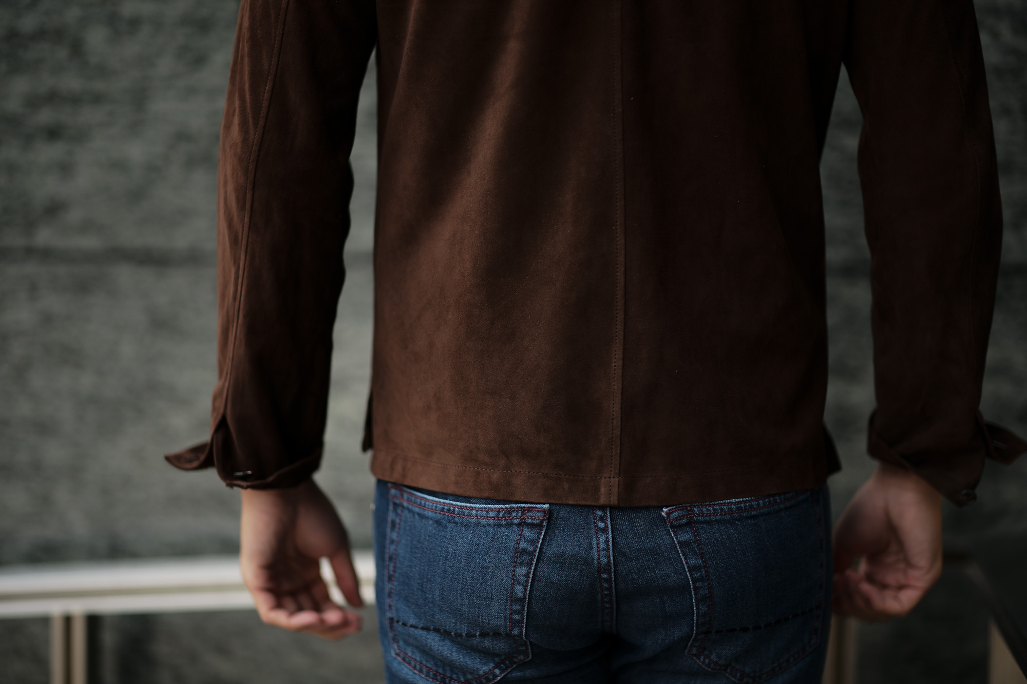 Alfredo Rifugio (アルフレード リフージオ) SS326 CAMOSCIO Summer Suede Leather Shirts サマースウェード レザーシャツ BROWN (ブラウン) made in italy (イタリア製) 2019 春夏 【ご予約受付中】 alfredorifujio アルフレードリフージオ 愛知 名古屋 Alto e Diritto アルト エ デリット alto e diritto アルトエデリット レザージャケット 素肌にレザー 42,44,46,48,50,52