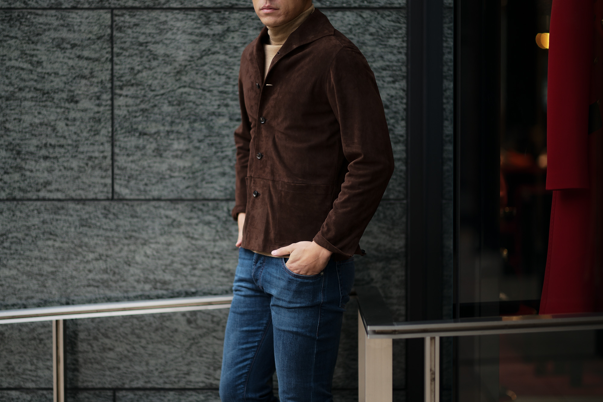 Alfredo Rifugio (アルフレード リフージオ) SS326 CAMOSCIO Summer Suede Leather Shirts サマースウェード レザーシャツ BROWN (ブラウン) made in italy (イタリア製) 2019 春夏 【ご予約受付中】 alfredorifujio アルフレードリフージオ 愛知 名古屋 Alto e Diritto アルト エ デリット alto e diritto アルトエデリット レザージャケット 素肌にレザー 42,44,46,48,50,52