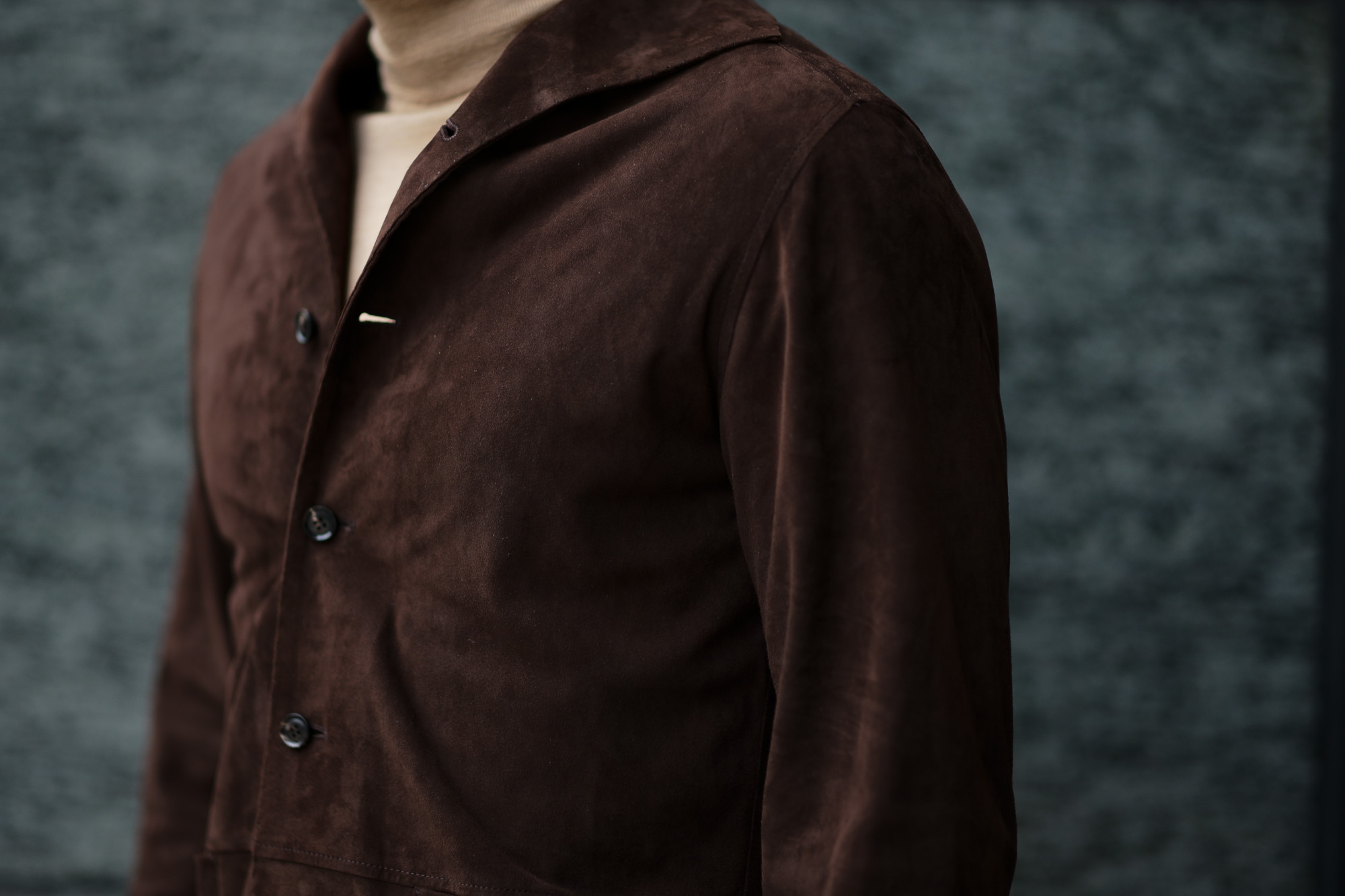 Alfredo Rifugio (アルフレード リフージオ) SS326 CAMOSCIO Summer Suede Leather Shirts サマースウェード レザーシャツ BROWN (ブラウン) made in italy (イタリア製) 2019 春夏 【ご予約受付中】 alfredorifujio アルフレードリフージオ 愛知 名古屋 Alto e Diritto アルト エ デリット alto e diritto アルトエデリット レザージャケット 素肌にレザー 42,44,46,48,50,52