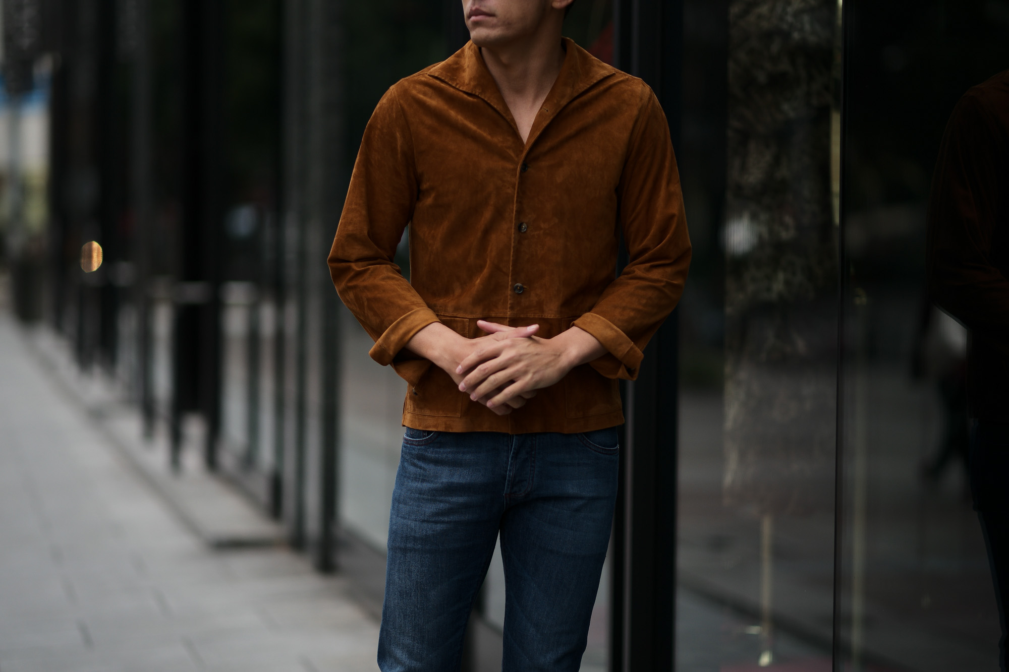 Alfredo Rifugio (アルフレード リフージオ) SS326 CAMOSCIO Summer Suede Leather Shirts サマースウェード レザーシャツ CAMEL (キャメル) made in italy (イタリア製) 2019 春夏 【ご予約受付中】 alfredorifujio アルフレードリフージオ 愛知 名古屋 Alto e Diritto アルト エ デリット alto e diritto アルトエデリット レザージャケット 素肌にレザー 42,44,46,48,50,52