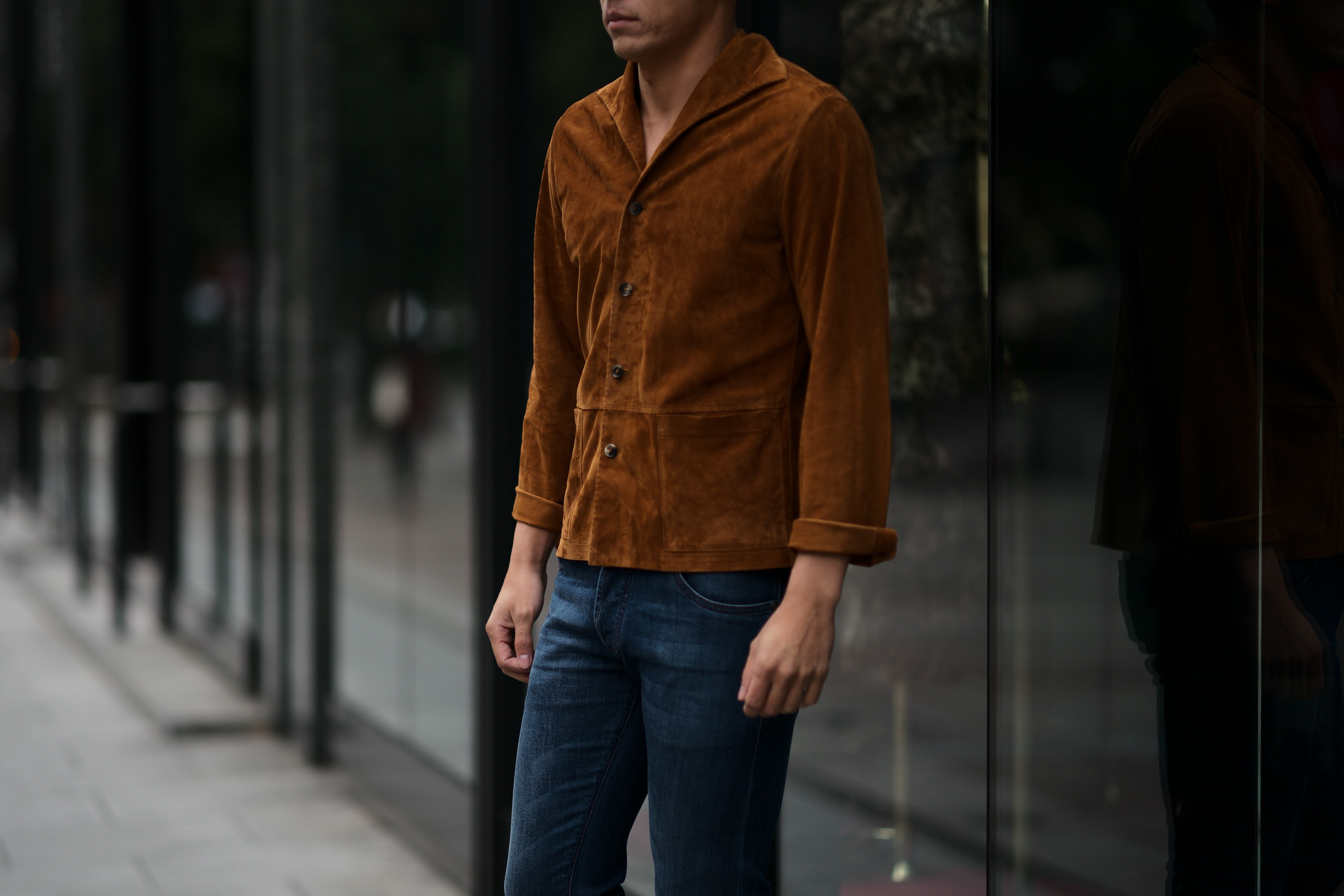 Alfredo Rifugio (アルフレード リフージオ) SS326 CAMOSCIO Summer Suede Leather Shirts サマースウェード レザーシャツ CAMEL (キャメル) made in italy (イタリア製) 2019 春夏 【ご予約受付中】 alfredorifujio アルフレードリフージオ 愛知 名古屋 Alto e Diritto アルト エ デリット alto e diritto アルトエデリット レザージャケット 素肌にレザー 42,44,46,48,50,52