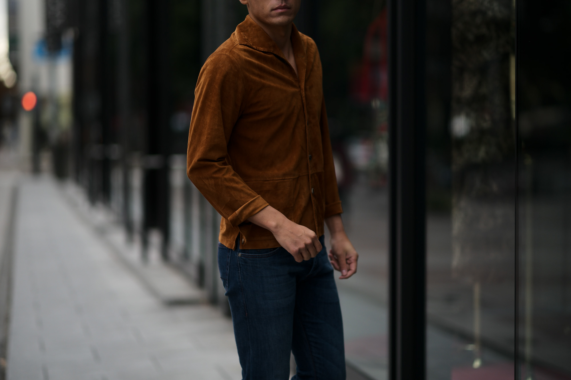 Alfredo Rifugio (アルフレード リフージオ) SS326 CAMOSCIO Summer Suede Leather Shirts サマースウェード レザーシャツ CAMEL (キャメル) made in italy (イタリア製) 2019 春夏 【ご予約受付中】 alfredorifujio アルフレードリフージオ 愛知 名古屋 Alto e Diritto アルト エ デリット alto e diritto アルトエデリット レザージャケット 素肌にレザー 42,44,46,48,50,52