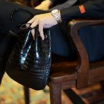 Cisei × 山本製鞄 (シセイ × 山本製鞄) Crocodile Bag(クロコダイルバック) Nile Crocodile Leather (ワニ革) ナイル クロコダイル レザードローストリングバック 巾着  BLACK(ブラック)  Made in Japan (日本製) 2019 春夏新作 【超絶 限定モデル】のイメージ