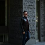 Cuervo (クエルボ) Satisfaction Leather Collection (サティスファクション レザー コレクション) East West(イーストウエスト)  SMOKE(スモーク) BUFFALO LEATHER (バッファロー レザー) レザージャケット BLACK(ブラック) MADE IN JAPAN (日本製) 2019 春夏 【ご予約受付中】のイメージ