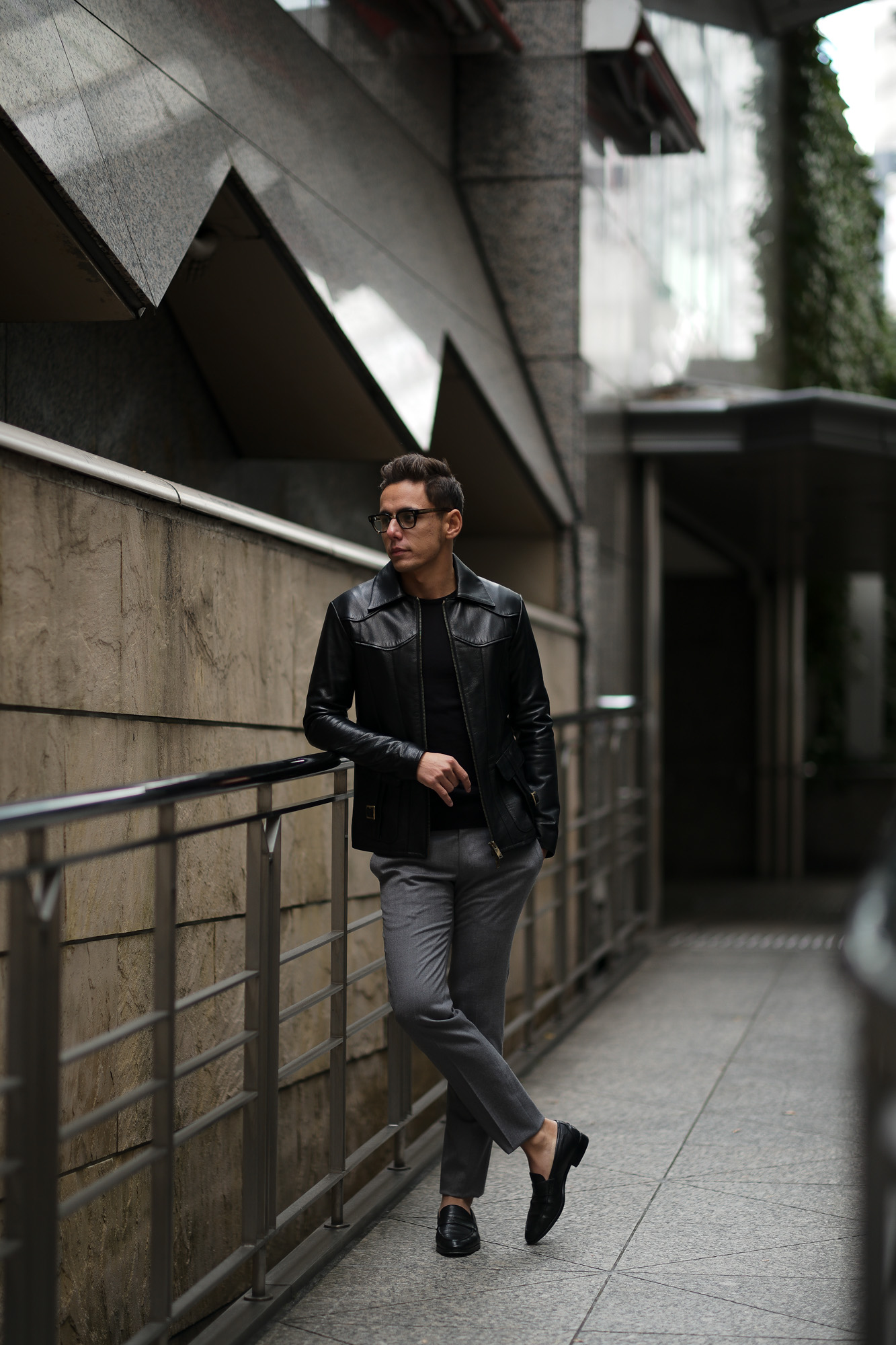 Cuervo (クエルボ) Satisfaction Leather Collection (サティスファクション レザー コレクション) East West(イーストウエスト)  SMOKE(スモーク) BUFFALO LEATHER (バッファロー レザー) レザージャケット BLACK(ブラック) MADE IN JAPAN (日本製) 2019 春夏 【ご予約受付中】 愛知 名古屋 altoediritto アルトエデリット 洋服屋 レザージャケット サウスパラディソ eastwest