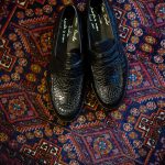 ENZO BONAFE (エンツォボナフェ) ART.3713 Coin Loafer コインローファー Crocodile クロコダイル エキゾチックレザーシューズ COCCO NERO (ブラック) made in italy (イタリア製) 2018秋冬新作のイメージ