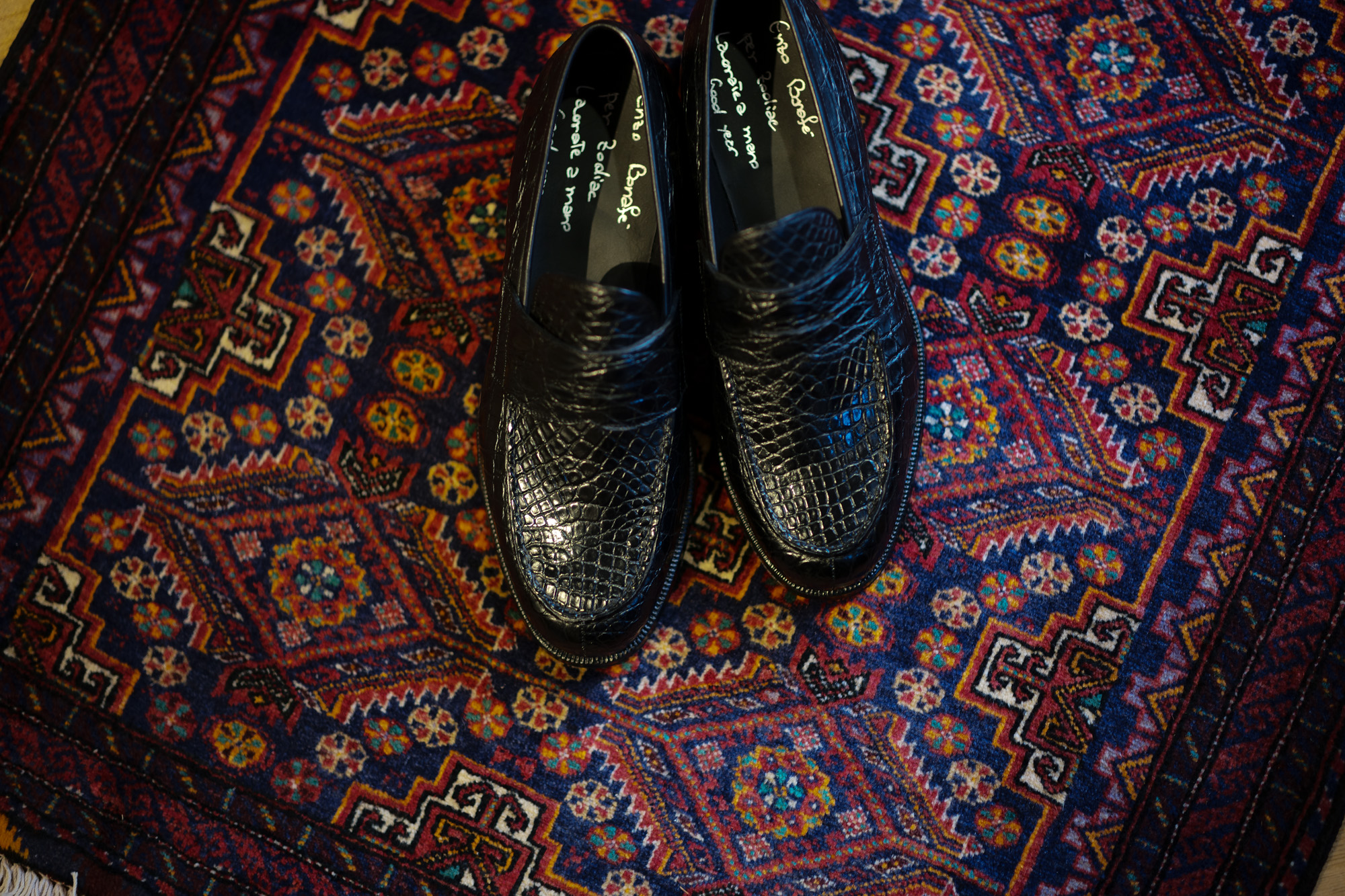 ENZO BONAFE (エンツォボナフェ) ART.3713 Coin Loafer コインローファー Crocodile クロコダイル エキゾチックレザーシューズ COCCO NERO (ブラック) made in italy (イタリア製) 2018秋冬新作 enzobonafe クロコ クロコローファー 愛知 名古屋 Alto e Diritto アルト エ デリット alto e diritto アルトエデリット