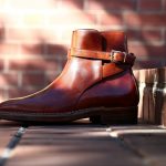 ENZO BONAFE (エンツォボナフェ) ART.EB-13 Jodhpur boots BONAUDO MUSEUM CALF LEATHER ボナウド社ミュージアムカーフレザー ジョッパーブーツ NEW GOLD (ニューゴールド) made in italy (イタリア製)のイメージ