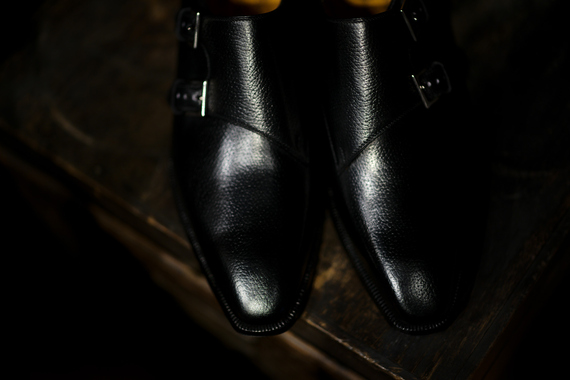 ENZO BONAFE(エンツォボナフェ) EB-36 Double Monk Strap Shoes INCA Leather ダブルモンクストラップシューズ NERO (ブラック) made in italy (イタリア製) 2018 秋冬新作 【Special Model】enzobonafe eb36 エンツォボナフェ altoediritto アルトエデリット