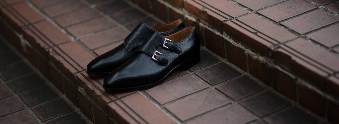 ENZO BONAFE(エンツォボナフェ) EB-36 Double Monk Strap Shoes INCA Leather ダブルモンクストラップシューズ NERO (ブラック) made in italy (イタリア製) 2018 秋冬新作 【Special Model】enzobonafe eb36 エンツォボナフェ altoediritto アルトエデリット