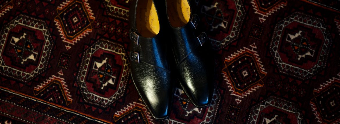 ENZO BONAFE(エンツォボナフェ) EB-36 Double Monk Strap Shoes INCA Leather ダブルモンクストラップシューズ NERO (ブラック) made in italy (イタリア製) 2018 秋冬新作 【Special Model】enzobonafe eb36 エンツォボナフェ altoediritto アルトエデリット