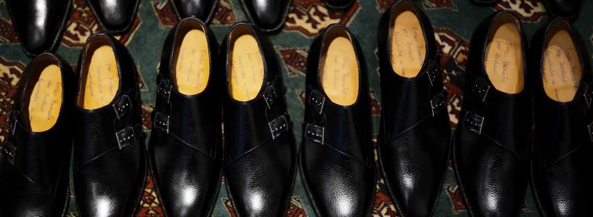ENZO BONAFE(エンツォボナフェ) EB-36 Double Monk Strap Shoes INCA Leather ダブルモンクストラップシューズ NERO (ブラック) made in italy (イタリア製) 2018 秋冬新作 【Special Model】のイメージ