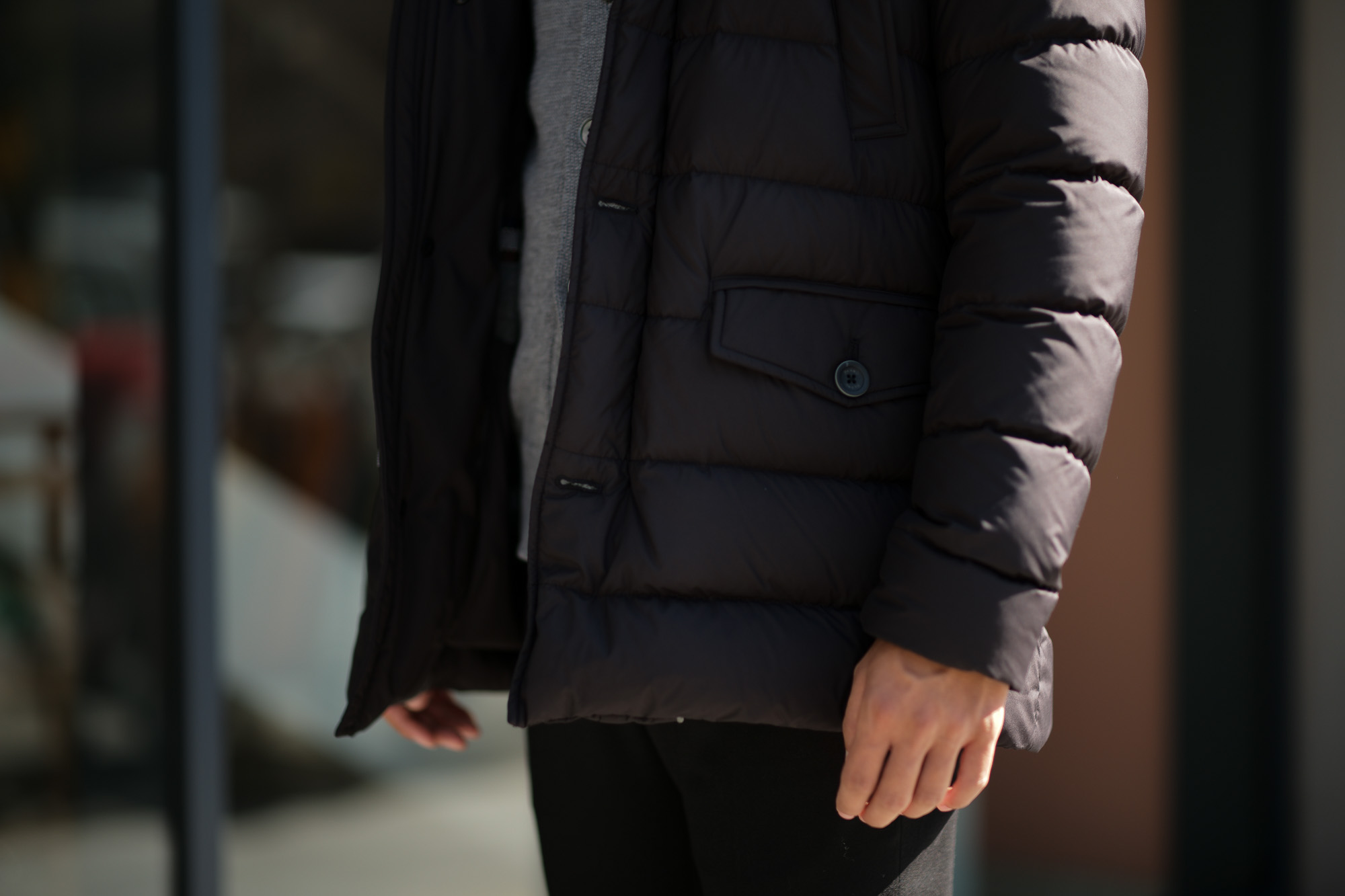 HERNO(ヘルノ) PI0475U N-3B Nylon Down Jacket (ナイロン ダウン ジャケット) POLAR-TECH (ポーラテック) 撥水 ナイロン ダウン ジャケット BLACK (ブラック・9300) 2018 秋冬新作 愛知 名古屋 alto e diritto altoediritto アルトエデリット