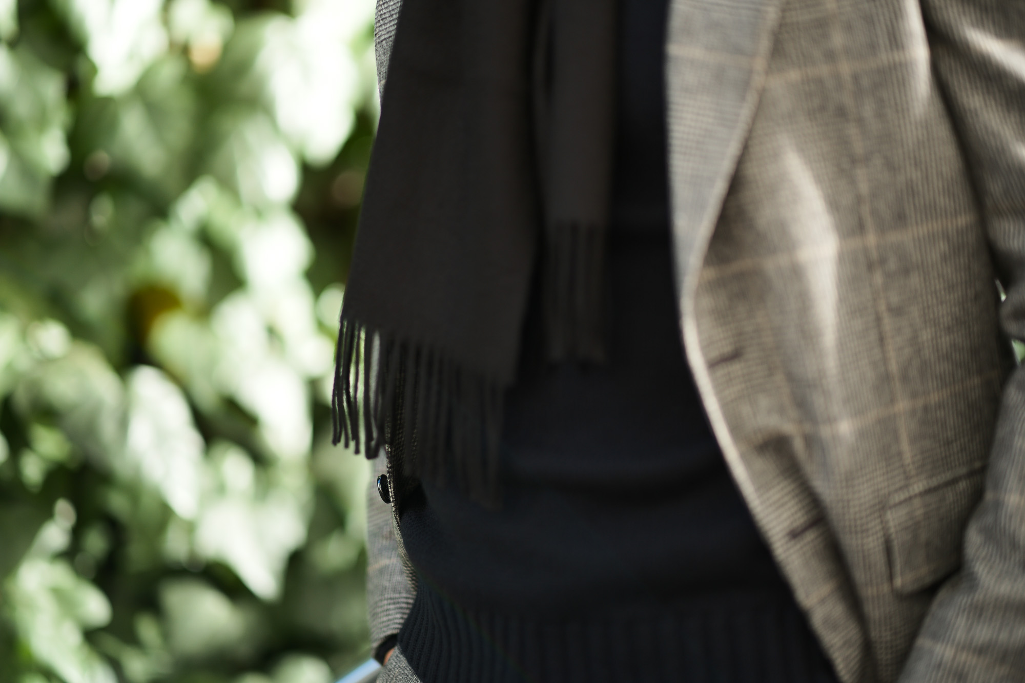 Johnstons (ジョンストンズ) WA16 MUFFLER SCARF Cashmere 100% カシミア マフラー Black (ブラック・SA0900) Made in Scotland (スコットランド製) 2018 秋冬新作 愛知 名古屋 alto e diritto altoediritto アルトエデリット ストール ジョンストンズ