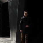 KIRED (キーレッド) CRUZ (クルス) LoroPiana (ロロピアーナ) レーザーカット フーデッド コート BLACK (ブラック・23) Made in italy (イタリア製) 2018 秋冬新作のイメージ