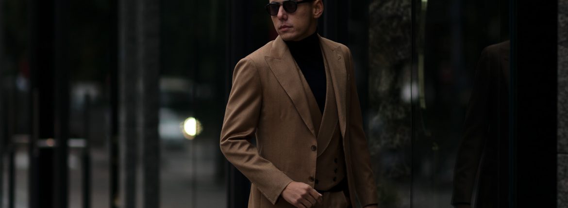 LARDINI (ラルディーニ) SARTORIA (サルトリア) SOLARO ソラーロ 3P スーツ BEIGE (ベージュ・1) Made in italy (イタリア製) 2018 秋冬新作 愛知 名古屋 alto e diritto altoediritto アルトエデリット