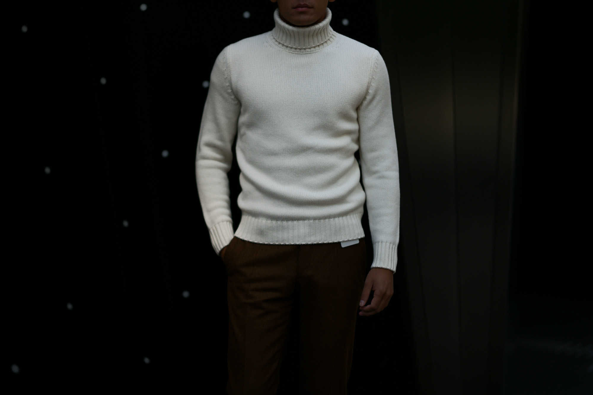 ZANONE (ザノーネ) Cashmere Turtle Neck Sweater (カシミア タートルネックセーター) ミドルゲージ カシミア ニット セーター OFF WHITE (オフホワイト・Z4918) made in italy (イタリア製) 2018 秋冬新作 愛知 名古屋 altoediritto アルトエデリット カシミヤ