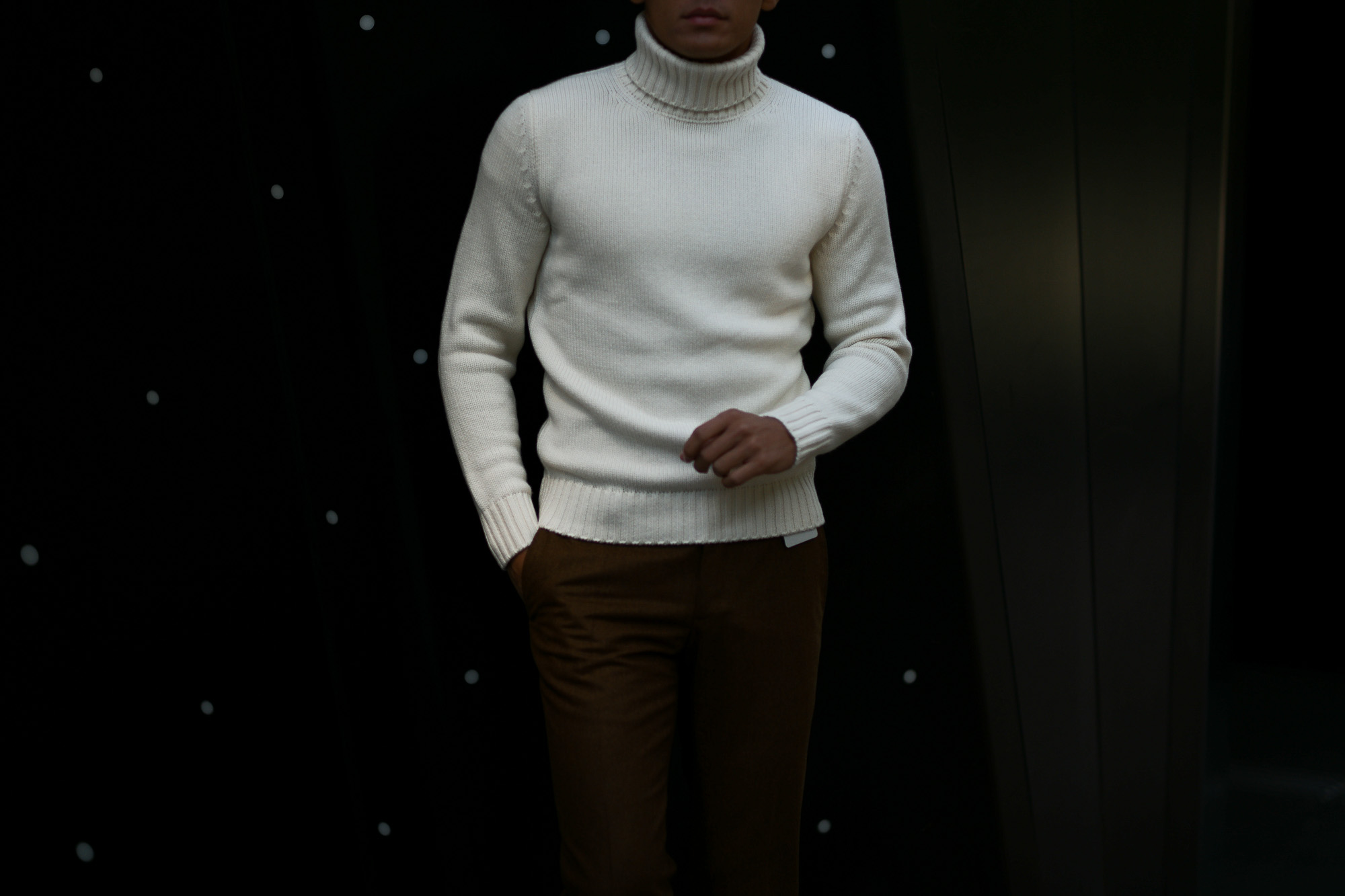 ZANONE (ザノーネ) Cashmere Turtle Neck Sweater (カシミア タートルネックセーター) ミドルゲージ カシミア ニット セーター OFF WHITE (オフホワイト・Z4918) made in italy (イタリア製) 2018 秋冬新作 愛知 名古屋 altoediritto アルトエデリット カシミヤ