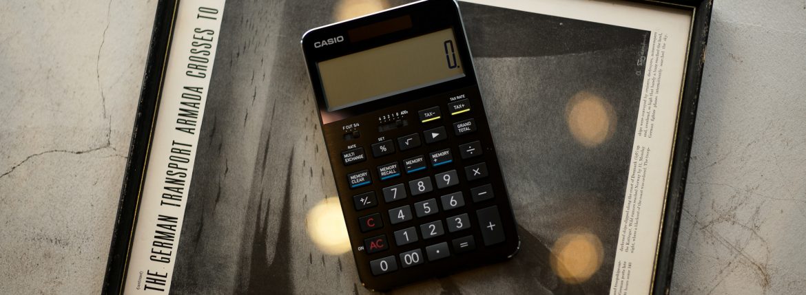 CASIO CALCULATOR S100 カシオプレミアム電卓 電卓 高級電卓　愛知 名古屋 alto e diritto アルトエデリット altoediritto