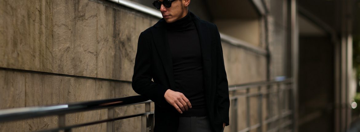 Cuervo (クエルボ) Sartoria Collection (サルトリア コレクション) Lobb (ロブ) Cashmere カシミア 3B ジャケット BLACK (ブラック) MADE IN JAPAN (日本製) 2019 春夏新作 【第1便ご予約受付中】愛知 名古屋 altoediritto アルトエデリット スーツ ジャケット カシミヤ