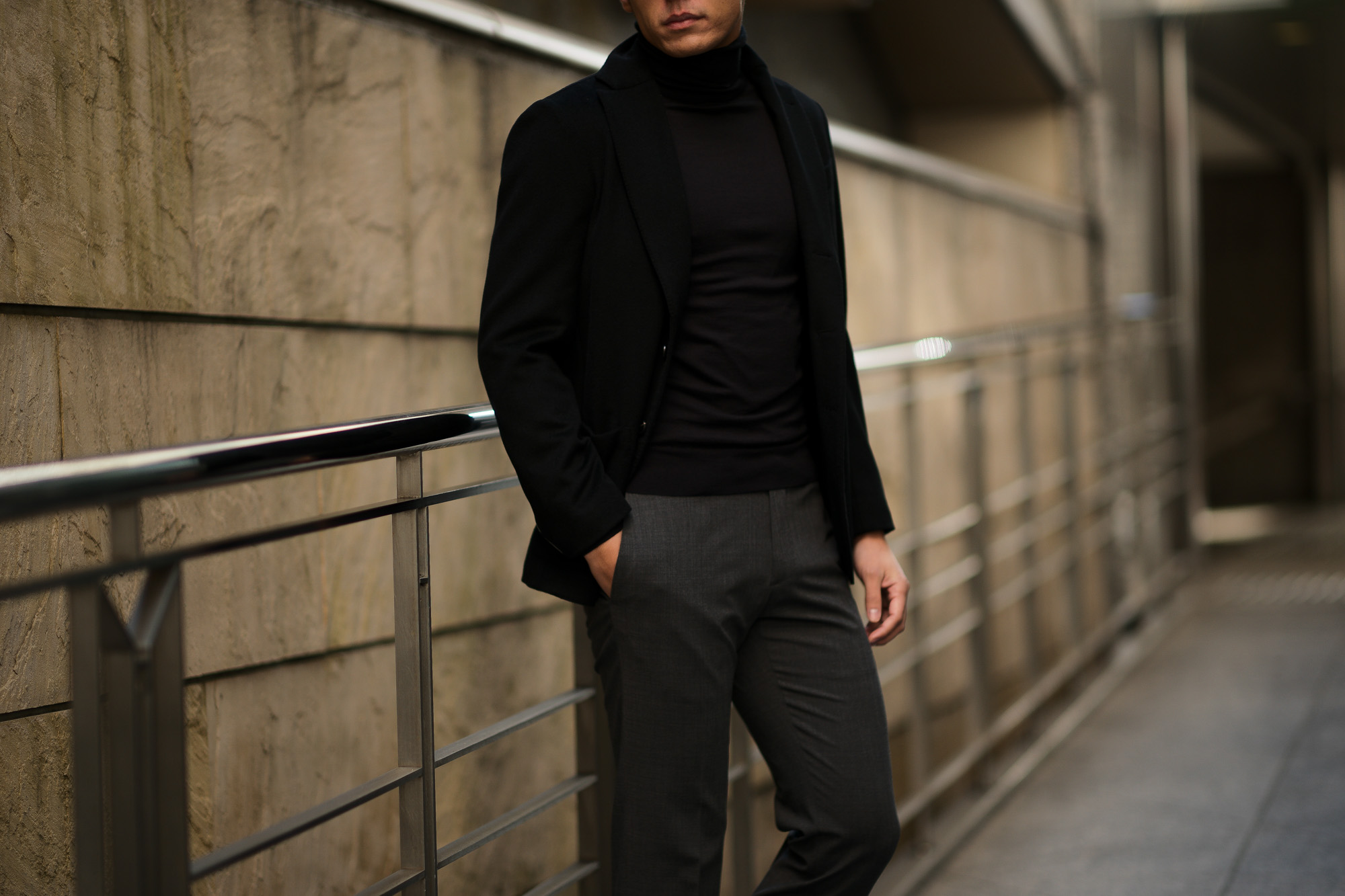 Cuervo (クエルボ) Sartoria Collection (サルトリア コレクション) Lobb (ロブ) Cashmere カシミア 3B ジャケット BLACK (ブラック) MADE IN JAPAN (日本製) 2019 春夏新作 【第1便ご予約受付中】愛知 名古屋 altoediritto アルトエデリット スーツ ジャケット カシミヤ