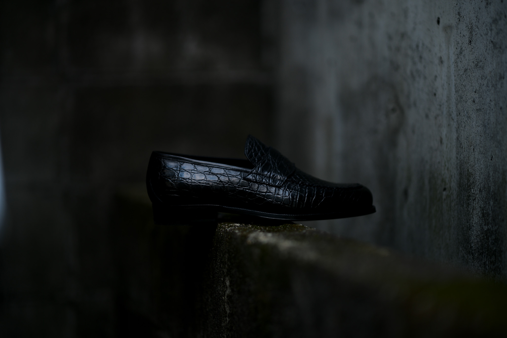 ENZO BONAFE (エンツォボナフェ) ART.3713 Coin Loafer コインローファー Crocodile クロコダイル エキゾチックレザーシューズ COCCO NERO (ブラック) made in italy (イタリア製) 2019 秋冬 enzobonafe クロコ クロコローファー 愛知 名古屋 Alto e Diritto アルト エ デリット alto e diritto アルトエデリット