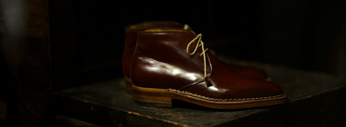 ENZO BONAFE(エンツォボナフェ) ART.3722 Chukka boots チャッカブーツ Horween Shell Cordovan Leather ホーウィン社 シェルコードバンレザー ノルベジェーゼ製法 チャッカブーツ コードバンブーツ　No.4(#4) made in italy (イタリア製) 2019 春夏新作 【Special Model】enzobonafe 愛知 名古屋 altoediritto アルトエデリット