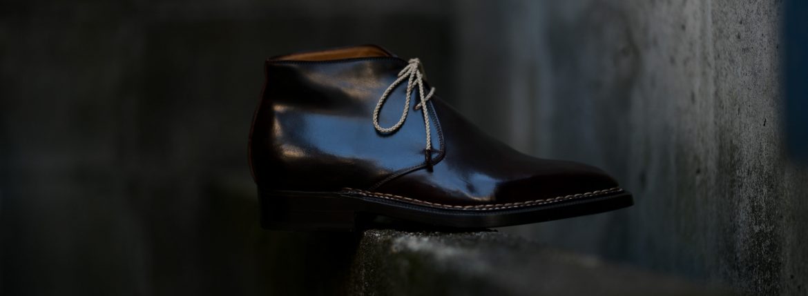 ENZO BONAFE(エンツォボナフェ) ART.3722 Chukka boots チャッカブーツ Horween Shell Cordovan Leather ホーウィン社 シェルコードバンレザー ノルベジェーゼ製法 チャッカブーツ コードバンブーツ No.8(バーガンディー) made in italy (イタリア製) 2019 秋冬 愛知 名古屋 Alto e Diritto アルト エ デリット エンツォボナフェ コードバン チャッカ　5.5,6,6.5,7,7.5,8,8.5,9,9.5