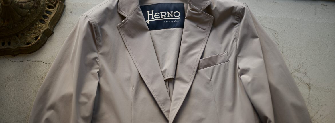 HERNO (ヘルノ) GA0069U Stretch Nylon Jacket (ストレッチ ナイロン ジャケット) 撥水ナイロン 2Bジャケット GRAY (グレー・2601) Made in italy (イタリア製) 2019春夏新作のイメージ