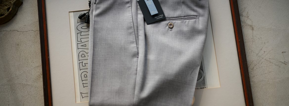 INCOTEX (インコテックス) N35 SLIM FIT (1NT035) SUPER 100'S YARN DYED TROPICAL トロピカルウール サマーウール スラックス LIGHT GRAY (ライトグレー・901) 2019 春夏新作 愛知 名古屋 altoediritto アルトエデリット