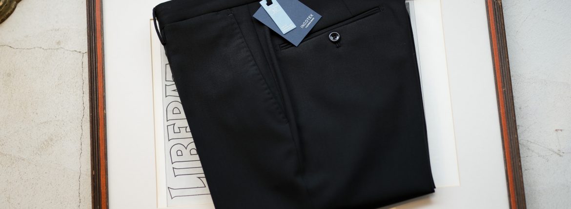 INCOTEX (インコテックス) N35 SLIM FIT (1NG35N) URBAN TRAVELER 撥水 ウォッシャブル トロピカルウール サマーウール スラックス BLACK (ブラック・990) 2019 春夏新作 愛知 名古屋 altoediritto アルトエデリット