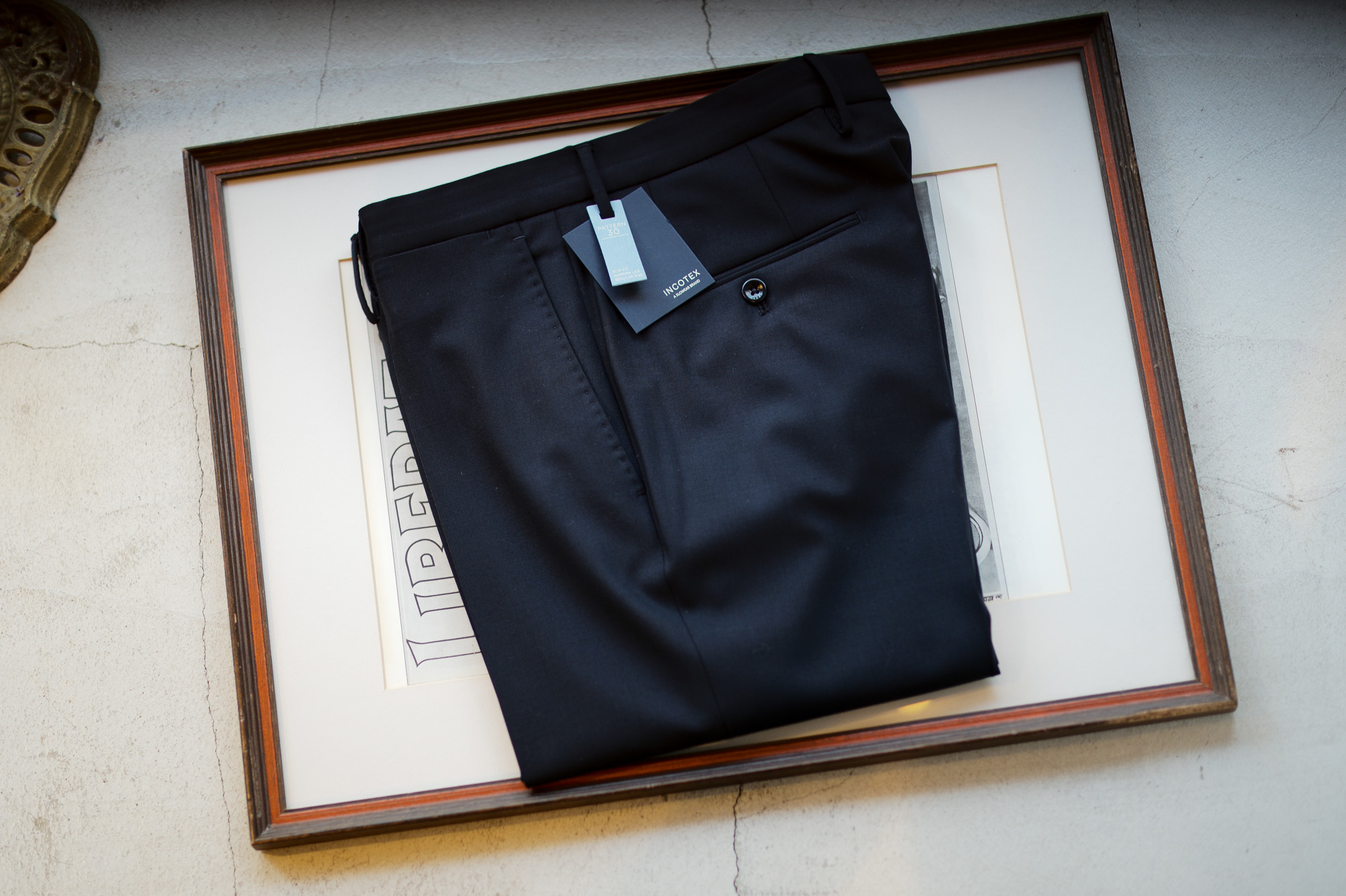 INCOTEX (インコテックス) N35 SLIM FIT (1NG35N) URBAN TRAVELER 撥水 ウォッシャブル トロピカルウール サマーウール スラックス NAVY (ネイビー・820) 2019 春夏新作 愛知 名古屋 altoediritto アルトエデリット