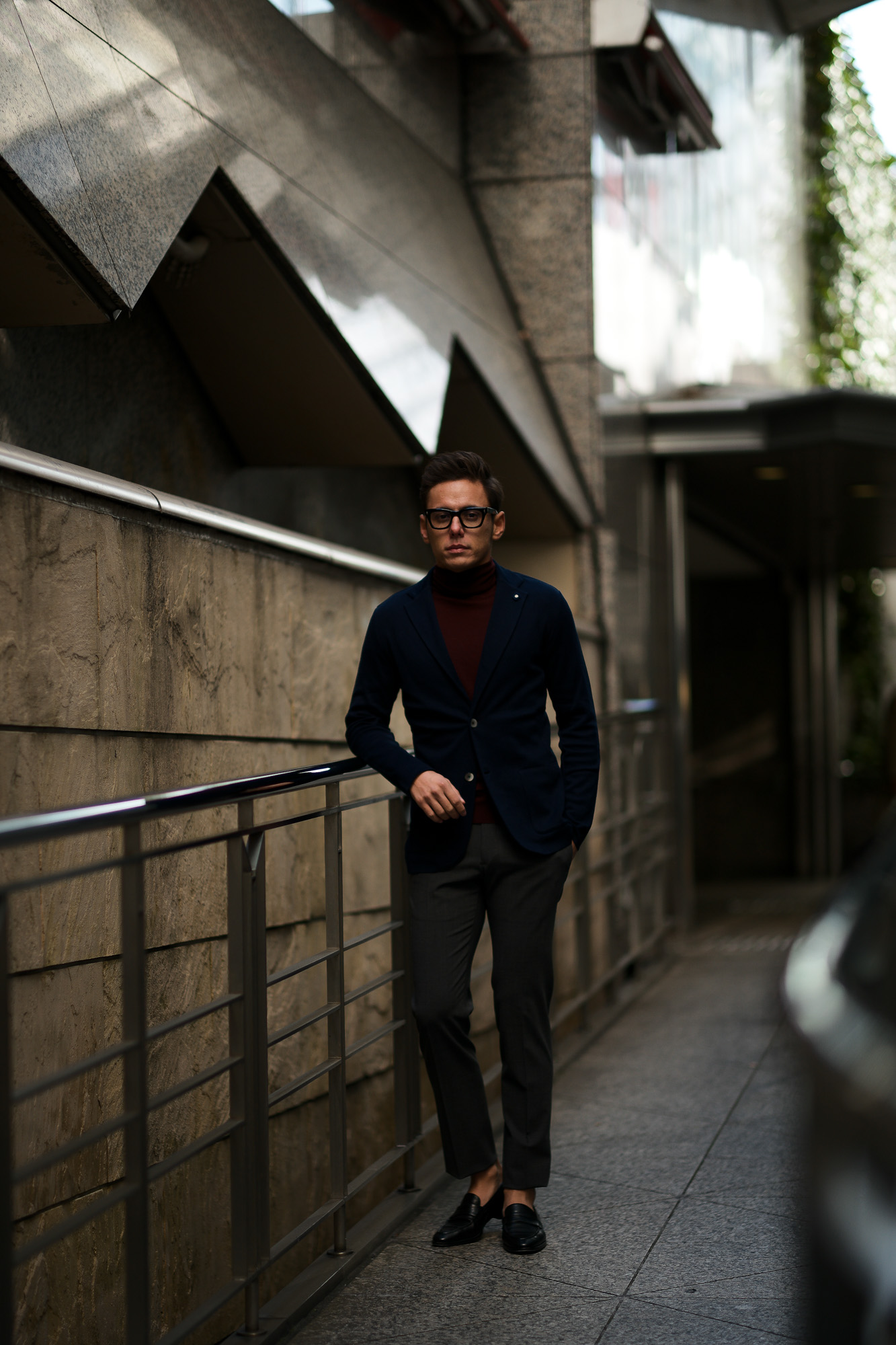 LARDINI (ラルディーニ) Milano Rib Knit Jacket (ミラノリブ ニット ジャケット) コットン ミラノリブ 2B ニットジャケット NAVY (ネイビー・850) Made in italy (イタリア製) 2019 春夏新作 愛知 名古屋 alto e diritto アルトエデリット