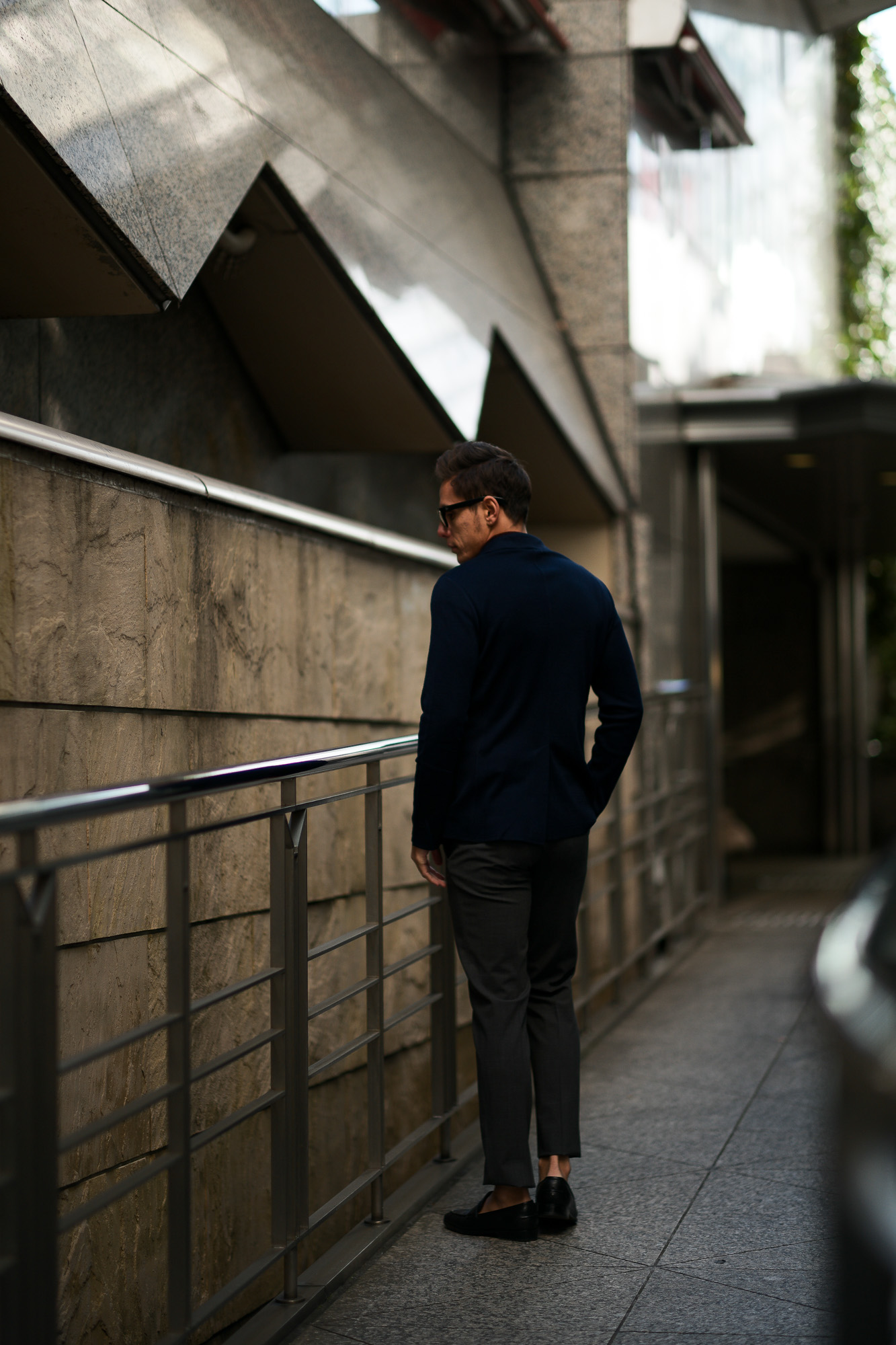 LARDINI (ラルディーニ) Milano Rib Knit Jacket (ミラノリブ ニット ジャケット) コットン ミラノリブ 2B ニットジャケット NAVY (ネイビー・850) Made in italy (イタリア製) 2019 春夏新作 愛知 名古屋 alto e diritto アルトエデリット