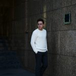 Settefili Cashmere (セッテフィーリ カシミア) Girocollo Nido D Ape (メッシュ クルーネック セーター) リネンコットン サマーニット セーター OFF WHITE (オフホワイト・MA05)  made in italy (イタリア製) 2019 春夏新作のイメージ